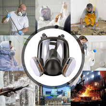 Load image into Gallery viewer, Gas Mask 7 in 1 Full Face Chemical Spray Painting Respirator Vapour 6800 - Battery Mate