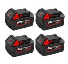 Load image into Gallery viewer, Generic Batteries for Milwaukee 18V 6.0Ah Battery Replacement | M18 Compatible Li-ion Battery | 4 Pack - Battery Mate