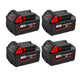 Generic Batteries for Milwaukee 18V 6.0Ah Battery Replacement | M18 Compatible Li-ion Battery | 4 Pack - Battery Mate