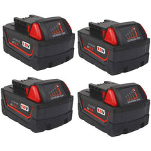 Load image into Gallery viewer, Generic Batteries for Milwaukee 18V 6.0Ah Battery Replacement | M18 Compatible Li-ion Battery | 4 Pack - Battery Mate