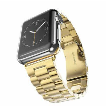 Gold Smart Watch Band for Apple iWatch Series 7 / SE / 6/5/4/3/2/1 Replacement | 42/44/47mm - Battery Mate