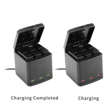 Load image into Gallery viewer, GoPro HERO 7 6 5 Black Battery Replacement + Multi-function Tripple Battery Dock Storage Charging Box 3in1 - Battery Mate