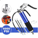 Grease Gun Pressure Pistol Grip Dual Flow 6000PSI Flex Hose Industrial Quality - Battery Mate