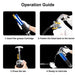 Grease Gun Pressure Pistol Grip Dual Flow 6000PSI Flex Hose Industrial Quality - Battery Mate