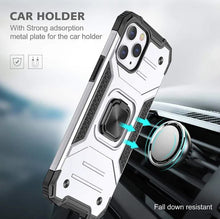 Load image into Gallery viewer, Green Shockproof Ring Case Stand Cover for iPhone X - Battery Mate