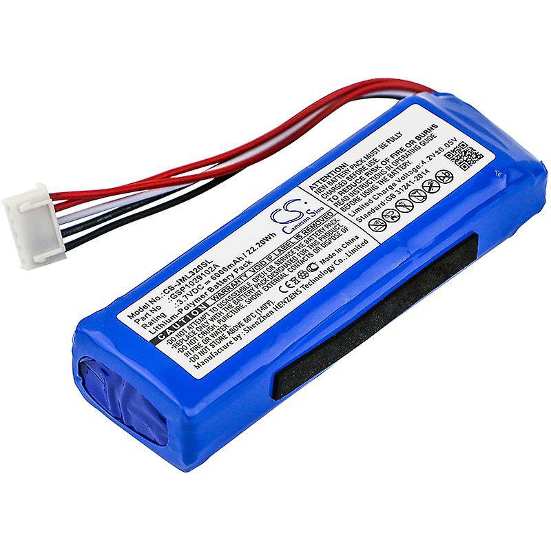 GSP1029102A Compatible Battery for JBL Charge 3 2016 Portable Bluetooth Speaker - Battery Mate