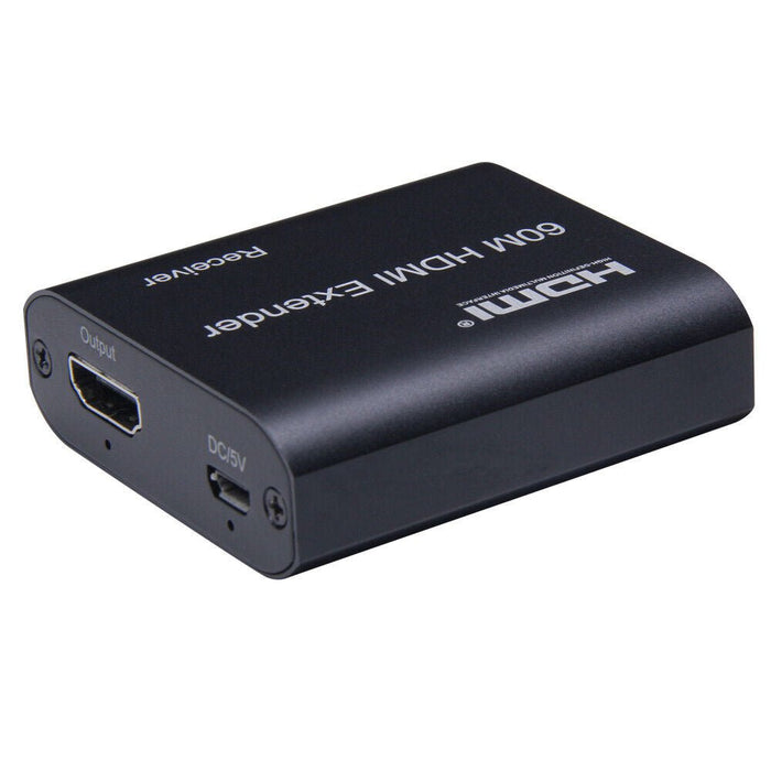 HDMI Extender over Single Network cat5e/6 RJ45 Ethernet Cable up 60m PC Laptop - Battery Mate