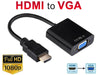 HDMI Male to VGA Female 1080p Adapter Video Cable Converter - Battery Mate