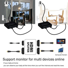 Load image into Gallery viewer, HDMI Splitter 1 in 2 Foxtel 4k 1080p Full HD TV DVD PC Video Duplicator - Battery Mate