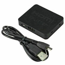Load image into Gallery viewer, HDMI Splitter Amplifier 1 In 2 Out Video Duplicator 4K Full HD 3D Foxtel DVD etc - Battery Mate