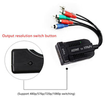 Load image into Gallery viewer, HDMI to 1080P Component Video YPbPr 5RCA RGB Converter Adapter R/L Audio Output - Battery Mate