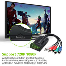 Load image into Gallery viewer, HDMI to 1080P Component Video YPbPr 5RCA RGB Converter Adapter R/L Audio Output - Battery Mate