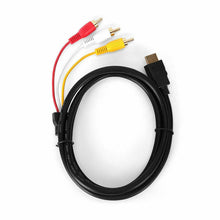 Load image into Gallery viewer, HDMI to 3 RCA Video Audio Adaptor AV Cable Male Adapter TV DVD Player Converter - Battery Mate