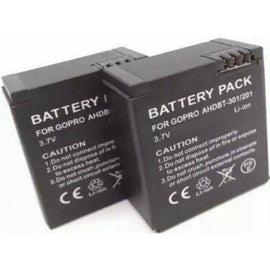 High Capacity Compatible Battery for GoPro HERO 3 3+ AHDBT 301 | 201 - Battery Mate