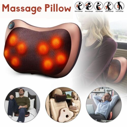 Home Car Shiatsu Massage Pillow Massager Cushion Neck Back Shoulder Body Relief - Battery Mate