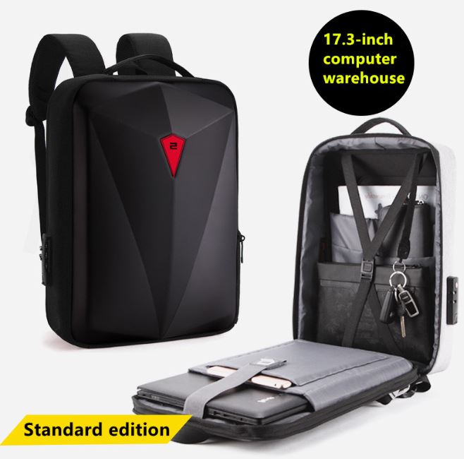 Business Travel Backpack with USB Charging Port and Laptop Compartment,Water Resistant - Battery Mate