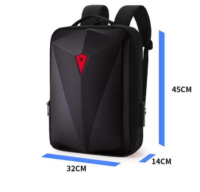 Business Travel Backpack with USB Charging Port and Laptop Compartment,Water Resistant - Battery Mate