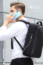 Load image into Gallery viewer, Business Travel Backpack with USB Charging Port and Laptop Compartment,Water Resistant - Battery Mate