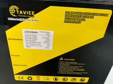 Load image into Gallery viewer, 12V 100Ah LiFePO4 Lithium Ion Rechargeable Deep Cycle Battery