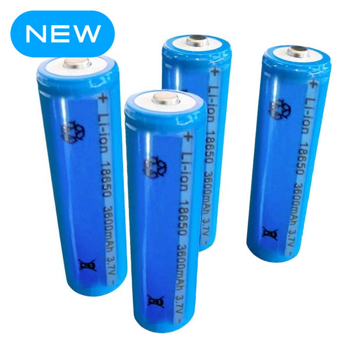 (4 Pack)18650 3.7V 1300mAh High Output Li-ion Rechargeable Battery