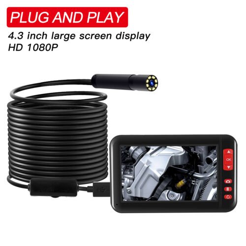 Industrial Endoscope Camera 1080P HD 4.3'' Screen Borescope Inspection Camera - Battery Mate