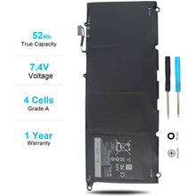 Load image into Gallery viewer, JD25G Battery Compatible with Dell XPS 13 9343 9350 XPS13 13-9350 13-9343 13D-9343 P54G 90V7W JHXPY 5K9CP 0N7T6 0DRRP RWT1R DIN02 0JHXPY - Battery Mate