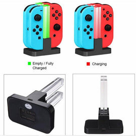 Joy-Con 4 Controller Charging Stand Dock Charger for Nintendo Switch Console - Battery Mate