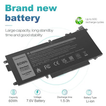 Load image into Gallery viewer, K5XWW Battery for Dell Latitude 7389 7390 12 5289 2-in-1 L3180 451-BBZC 71TG4 - Battery Mate