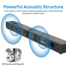 Load image into Gallery viewer, Karaoke Soundbar Bluetooth Speaker Subwoofer Surround w/ 2 Wireless Microphones - Battery Mate