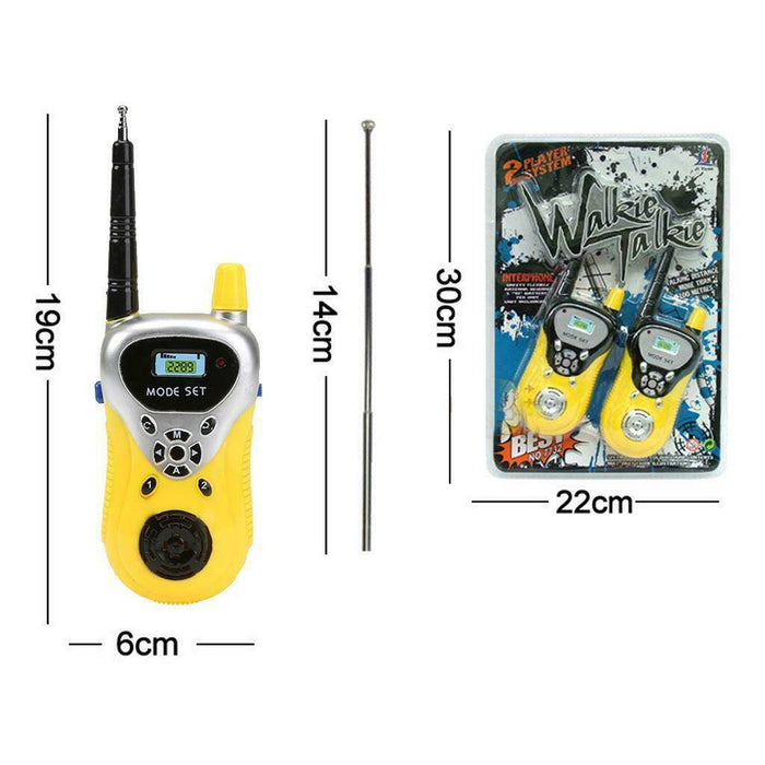 Kids Long Range Mini Walkie Talkie Smart Toy Birthday Gifts Cute {2 Pcs} - Battery Mate