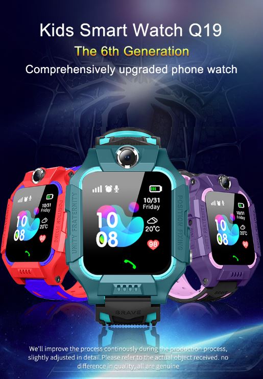 Kids Tracker Smart Watch Phone GSM SIM Alarm Camera SOS Call for Boys Girls Gift - Battery Mate