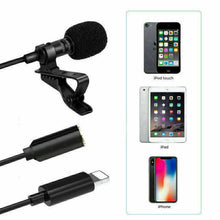 Load image into Gallery viewer, Lapel Lavalier Microphone For iPhone 13 12 XS XR X 11 Pro Youtube Video Recording Mic - Battery Mate