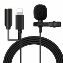 Load image into Gallery viewer, Lapel Lavalier Microphone For iPhone 13 12 XS XR X 11 Pro Youtube Video Recording Mic - Battery Mate