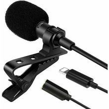 Load image into Gallery viewer, Lapel Lavalier Microphone For iPhone 13 12 XS XR X 11 Pro Youtube Video Recording Mic - Battery Mate