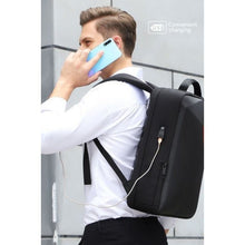 Load image into Gallery viewer, Laptop Backpack with Hardcase + USB Charging Port | Water Resistant - Battery Mate