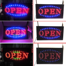 Load image into Gallery viewer, Large LED Open Sign Flashing Size 48*25CM Business Board Electric For Shop cafe - Battery Mate