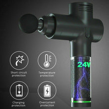 Load image into Gallery viewer, LCD Massage Gun with Powerful 6 Heads Percussion Vibration Muscle Therapy Deep Tissue - Battery Mate