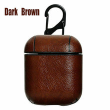 Load image into Gallery viewer, Leather Airpods Protective Cover Case Slim Skin Apple AirPod Earphones Gen 1 / 2 - Battery Mate