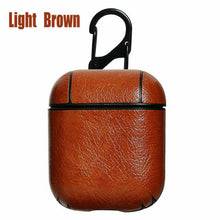 Load image into Gallery viewer, Leather Airpods Protective Cover Case Slim Skin Apple AirPod Earphones Gen 1 / 2 - Battery Mate