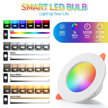 Load image into Gallery viewer, LED Downlight Bluetooth LED Smart Ceiling Light Motion Sensor Dimmable Down Light 10W Led Bluetooth Smart Downlight - Battery Mate