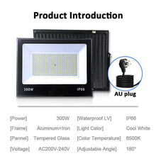 Load image into Gallery viewer, LED Flood light 300W IP66 Outdoor Spotlight 240V Cool White- 1 peice - Battery Mate