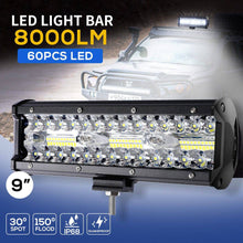 Load image into Gallery viewer, LED Light Bar Work Flood Spot Beam Lamp Offroad Caravan Camping Strip Lights 180W - Battery Mate