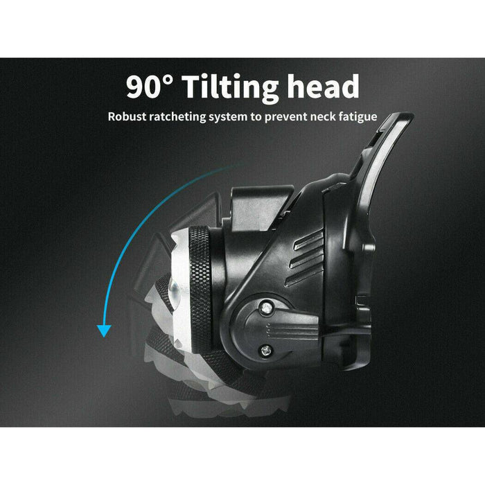 LED Outdoor Headlamp Camping Headlight Flashlight Head Torch Light Rechargeable - Battery Mate