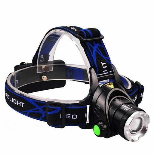 LED Outdoor Headlamp Camping Headlight Flashlight Head Torch Light Rechargeable - Battery Mate