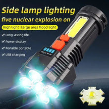 Load image into Gallery viewer, LED Super Bright Flashlight, Rechargeable Outdoor Multi-Functional Waterproof Led - Battery Mate