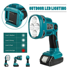 Load image into Gallery viewer, LED Work Flash Light Torch Lamp DML812 For Makita 18V Li-ion Battery charger - Battery Mate