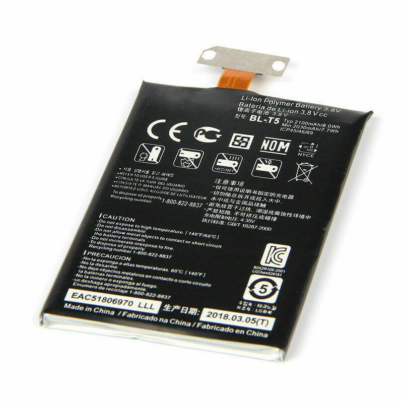 LG Nexus 4 Compatible Battery BL-T5 - Battery Mate