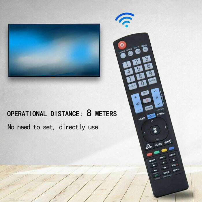 LG TV Compatible Remote Control For Years 2000-2020 All Smart 3D HDTV LED LCD - Battery Mate