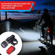 Load image into Gallery viewer, Light Head Tail Lights LED Lamp White Beam Safety Alarm Set Bicycle Cycle Bike - Battery Mate