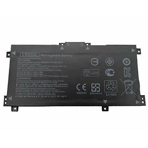 LK03XL TPN-W127 W128 916368-541 Battery for HP ENVY 15 17 Pavilion X360 - Battery Mate
